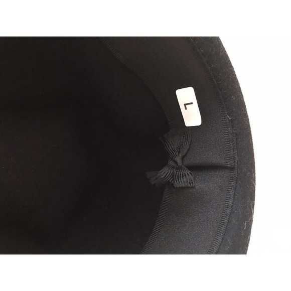 Womens Felt Fedora Black Hat Wool 100% - Picture 4 of 8